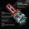 Gastokyle H8/H9/H11 LED Headlight Bulbs, 60W 10000 Lumens 6500K Cool White High Beam/Low Beam/Fog Lamp Light Conversion Kit (Pack of 2)