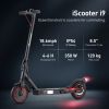 iscooter i9 us electric scooter with bag motor 350W 42v7.5ah, speed up to 30km/h 8.5 inch 2 wheel  folding adult with LED