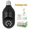 360Â¬âˆž Light Bulb WiFi Camera Wireless Home Security Cam Waterproof IR Night Smart