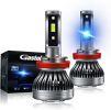 Gastokyle H8/H9/H11 LED Headlight Bulbs, 60W 10000 Lumens 6500K Cool White High Beam/Low Beam/Fog Lamp Light Conversion Kit (Pack of 2)