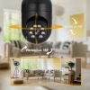 360Â¬âˆž Light Bulb WiFi Camera Wireless Home Security Cam Waterproof IR Night Smart