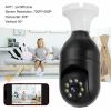 360Â¬âˆž Light Bulb WiFi Camera Wireless Home Security Cam Waterproof IR Night Smart