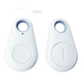 Anti-lost Whistle Key Finder Wireless Alarm Smart Tag Key Locator Keychain Tracker Whistle Sound LED Light Things Tracker (Color: White)