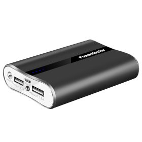 12000mAh Portable Charger with Dual USB Ports 3.1A Output Power Bank Ultra-Compact External Battery Pack (Color: black)