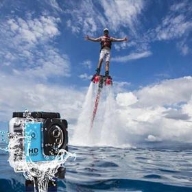 All PRO Action Sports Camera With 1080P HD And WiFi 18 PCS Of Accessory Included (Color: White)