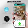 1pc A9 Mini Camera; HD 720P 2.4G Wifi IP Camera; Night Vision; Smart Home Security Wireless Mini Camcorder; Mobile Remote View Video Surveillance Came