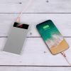 20000mAh Power Bank Ultra Thin External Battery Pack Phone Charger Dual USB Ports Flashlight Battery Remain Display