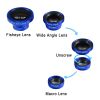 Phone Camera Lens Kit Magnetic 180Â¬âˆžFisheye Lens 0.67xWide Angle 10X Macro Lens