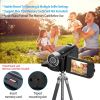 HD 1080P Digital Video Camcorder 2.7in 16X Zoom DV Camera 270Â¬âˆž Rotation Rechargeable Kid Camera w/Fill Light Selfie