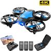 V8 New Mini Drone 4K 1080P HD Camera WiFi Fpv Air Pressure Height Maintain Foldable Quadcopter RC Dron Toy Gift